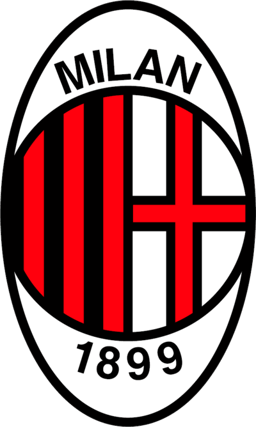 What is the official colors of A.C. Milan?