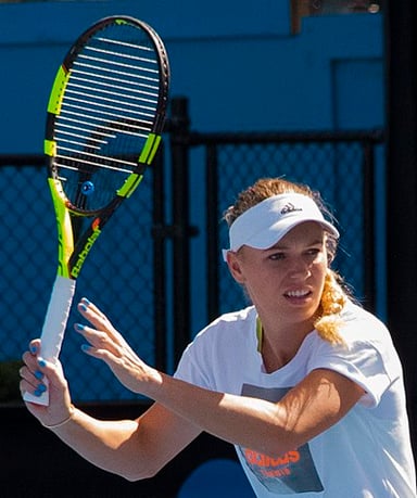 In which year did Caroline Wozniacki first end the year as the world No. 1?