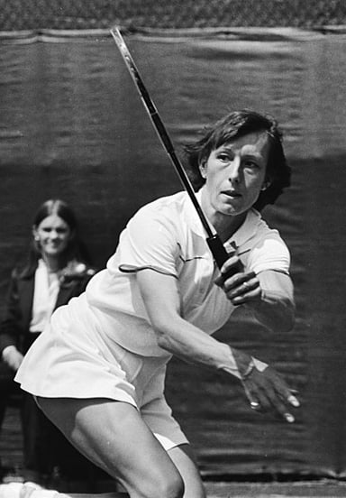 In which year did Martina Navratilova win her first major title?
