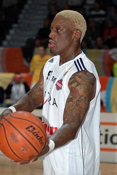 Which singer did Dennis Rodman have a high-profile affair with?