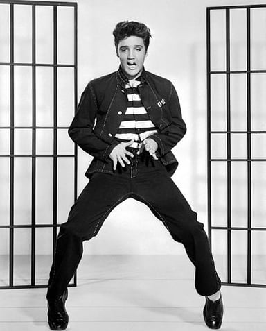 Which Elvis Presley song is known for its iconic dance sequence in the film "Jailhouse Rock"?