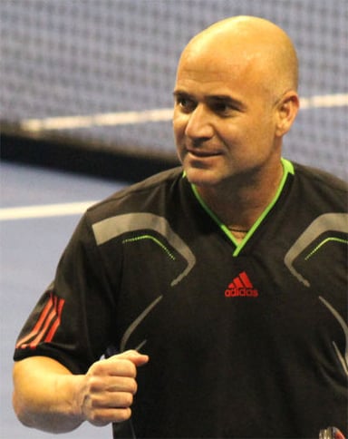 Which Grand Slam did Andre Agassi win on three different surfaces?