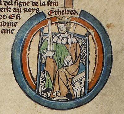 What relationship was Æthelred I to Alfred the Great?