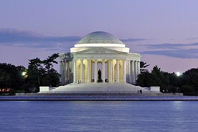 What was the place of Thomas Jefferson's passing?