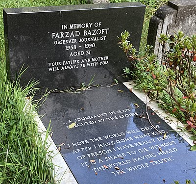 What was Farzad Bazoft's profession?