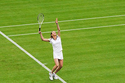 How many times did Steffi Graf win three majors in a calendar year?