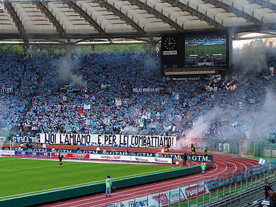 Which stadium does S.S. Lazio share with A.S. Roma?