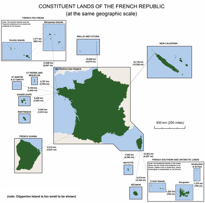 What is the size of France?