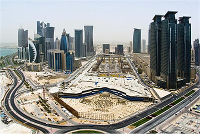 Which famous Qatari TV network is based in Doha?
